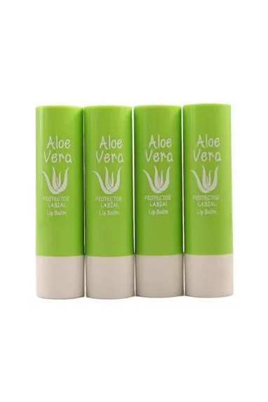 Lot de 4 Baumes à Lèvres - Aloe Vera