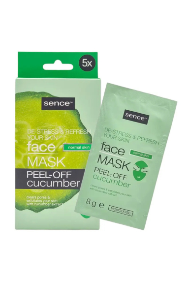 Schachtel mit 5 Gurken-Peeling-Gesichtsmasken