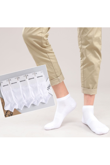 Lot de 12 Chaussettes courtes blanches taille 40/46 (soit 1,16€ la paire)